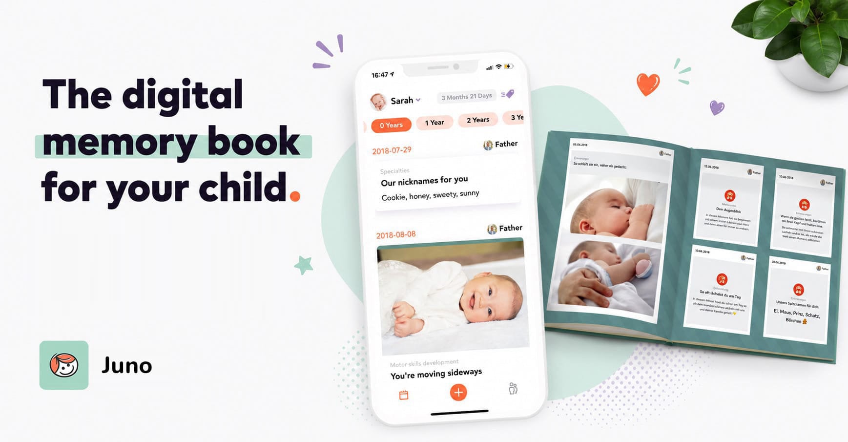 Juno memory book app